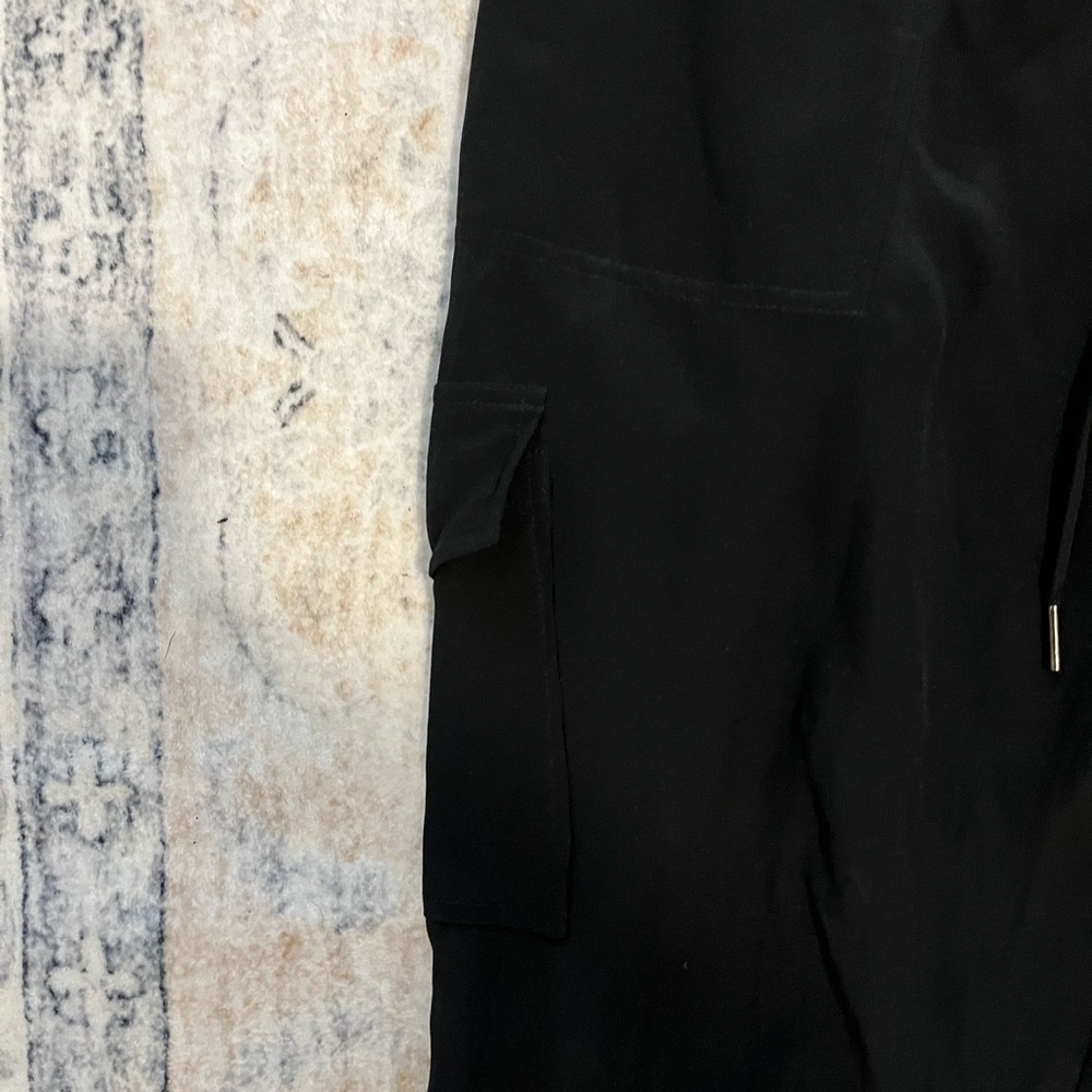 Joie Silk Black Cargo Pants - Picture 4 of 4